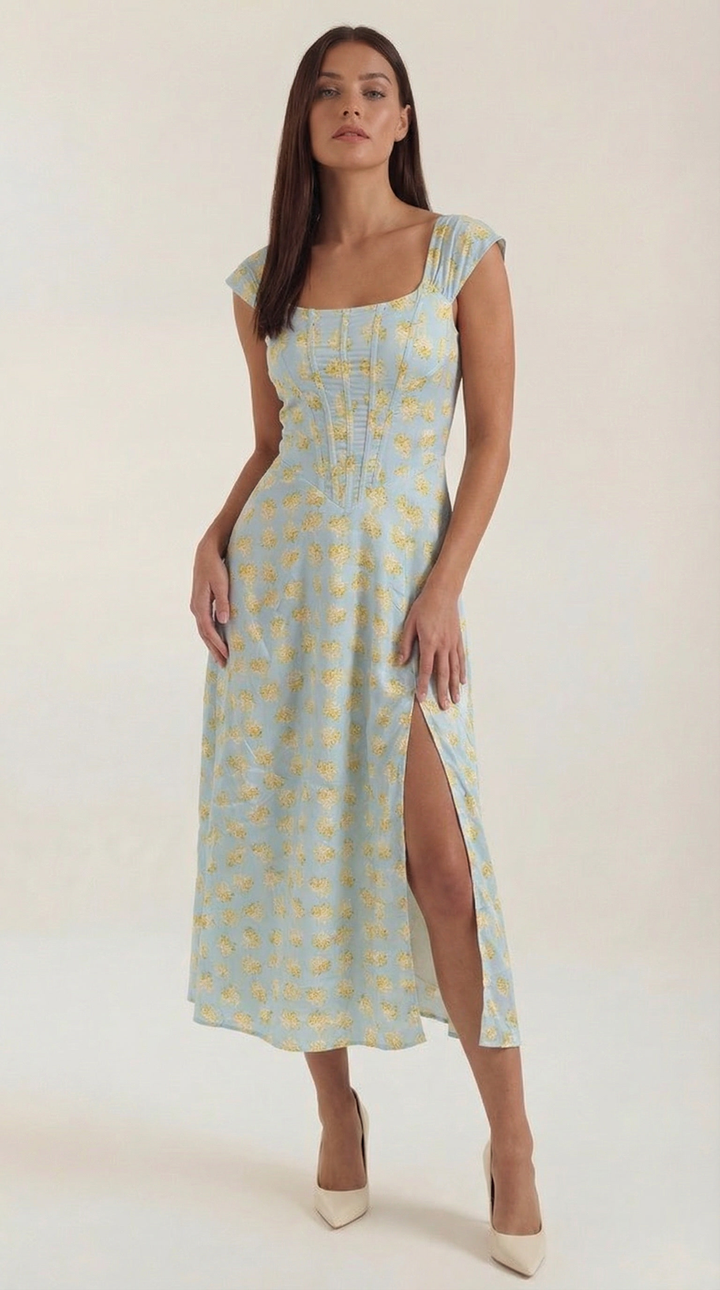 Dahlia Midi-Sommerkleid