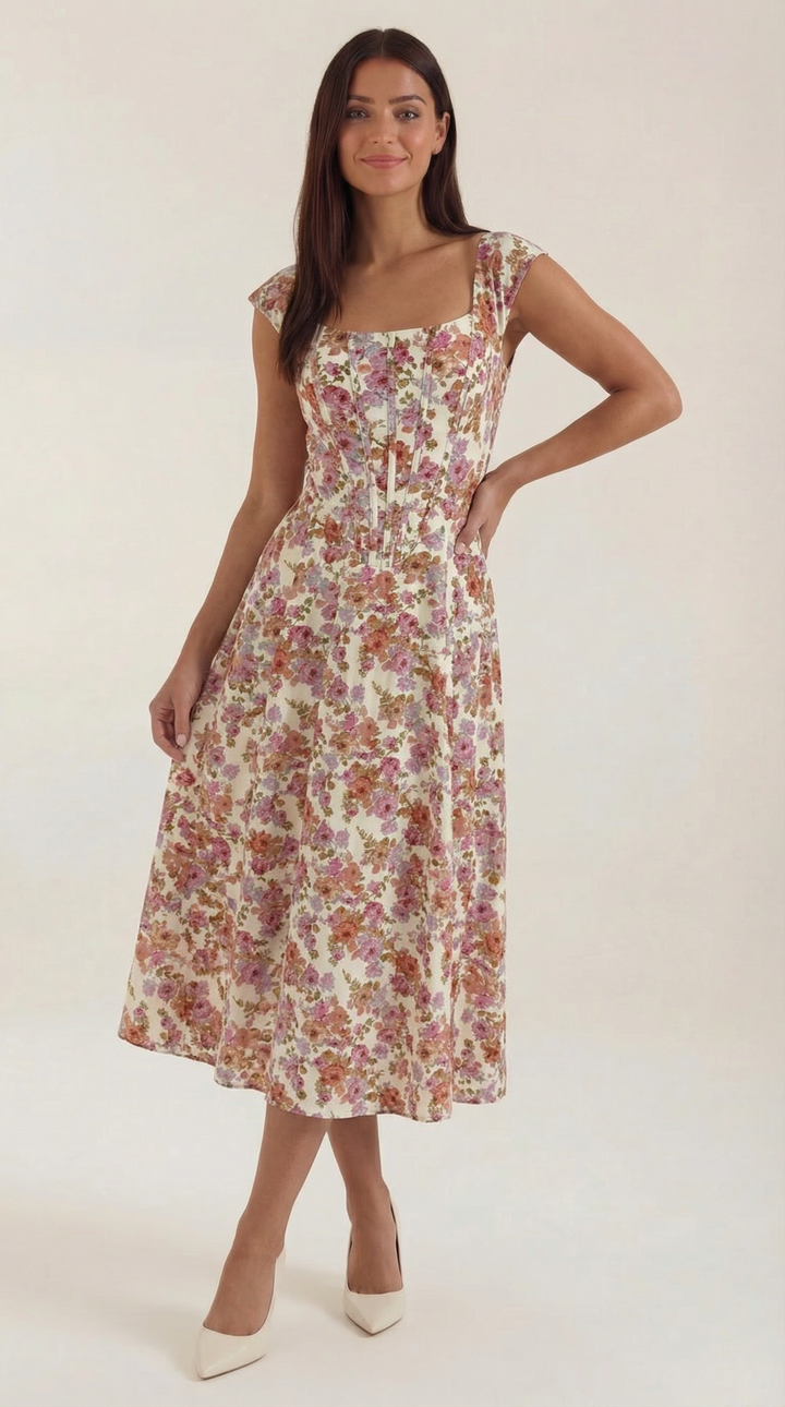 Dahlia Midi-Sommerkleid
