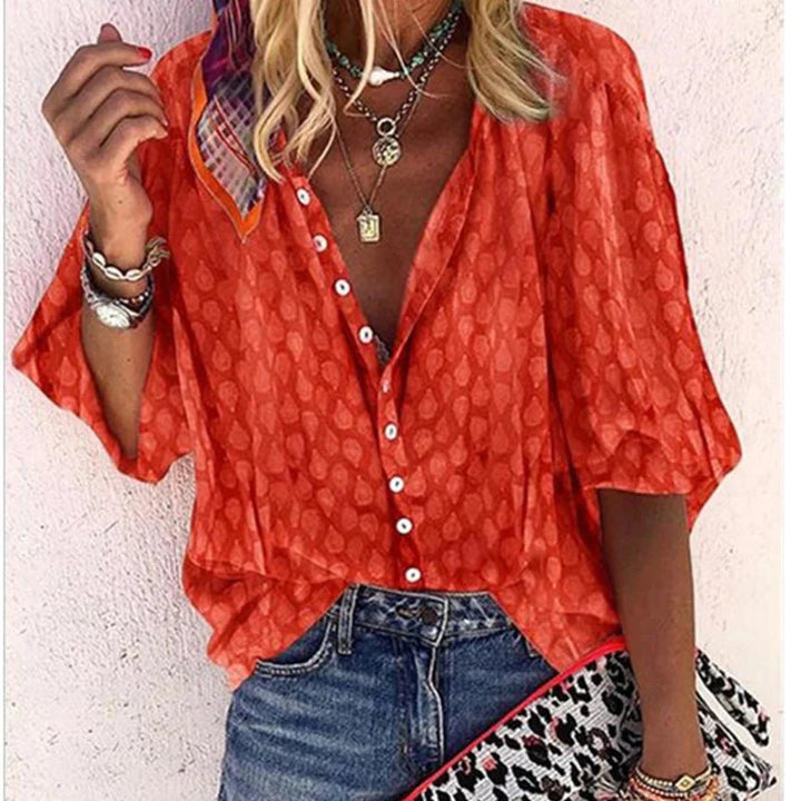Silke - Damen Bluse mit Muster und Lockerem Schnitt