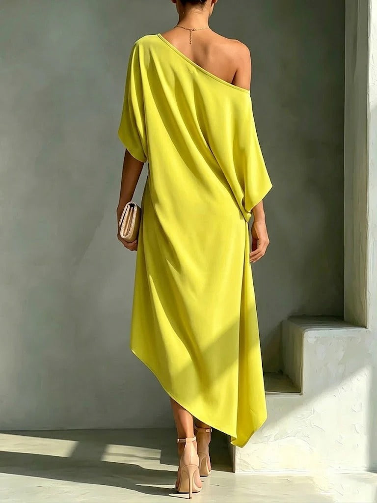 Livia asymmetrisches One-Shoulder-Abendkleid – Ansicht 4